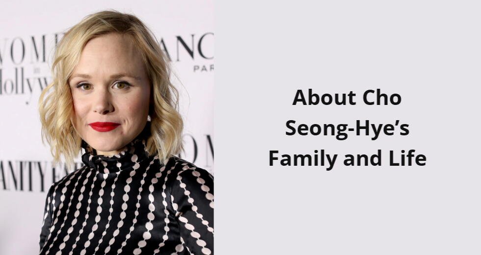 about cho seong hye s family and life i