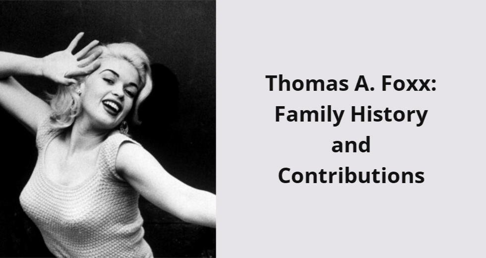 thomas a foxx family history and contributions i
